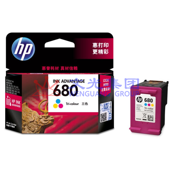 惠普（HP）F6V26AA 680彩色墨盒适用5078 5088 2138 3638 3636 3838 3777 3778 4678 4538 SKU：WG0092483