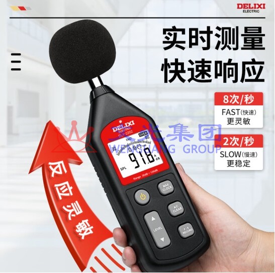 德力西 高精度音量检测仪 环境噪音检测仪 DLY-2202  货号：JC SKU：WG0134089