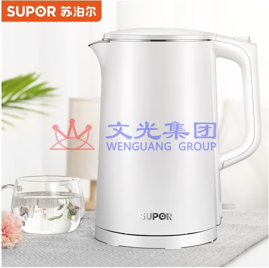 苏泊尔 电水壶1.7L 双层防烫电热水壶SW-17J418 1.7L SKU：WG0117348