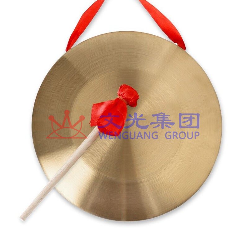 防汛响锣镀铜锣预警锣大锣三句半道具喜庆锣鼓乐器 30厘米+锣锤 货号:GD SKU:WG0122798