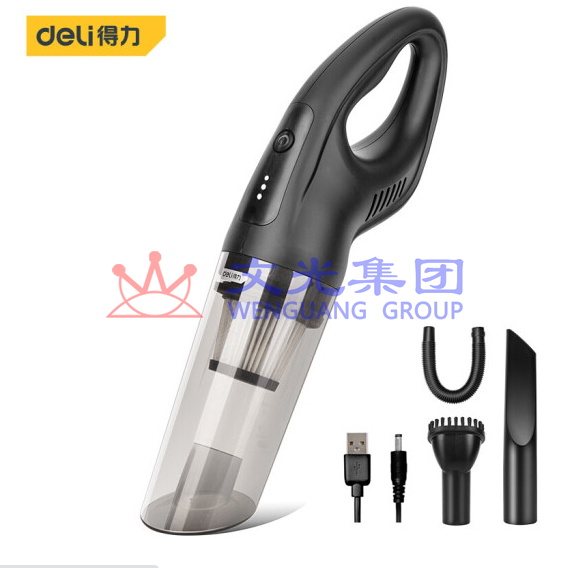 得力(deli) 无线车载吸尘器 DL8080 小型手持吸尘器带电源适配器插头 SKU:WG0092967