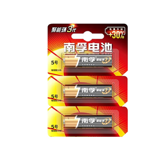 南孚 5号电池 3粒/板 60粒/盒 SKU:RX0110004